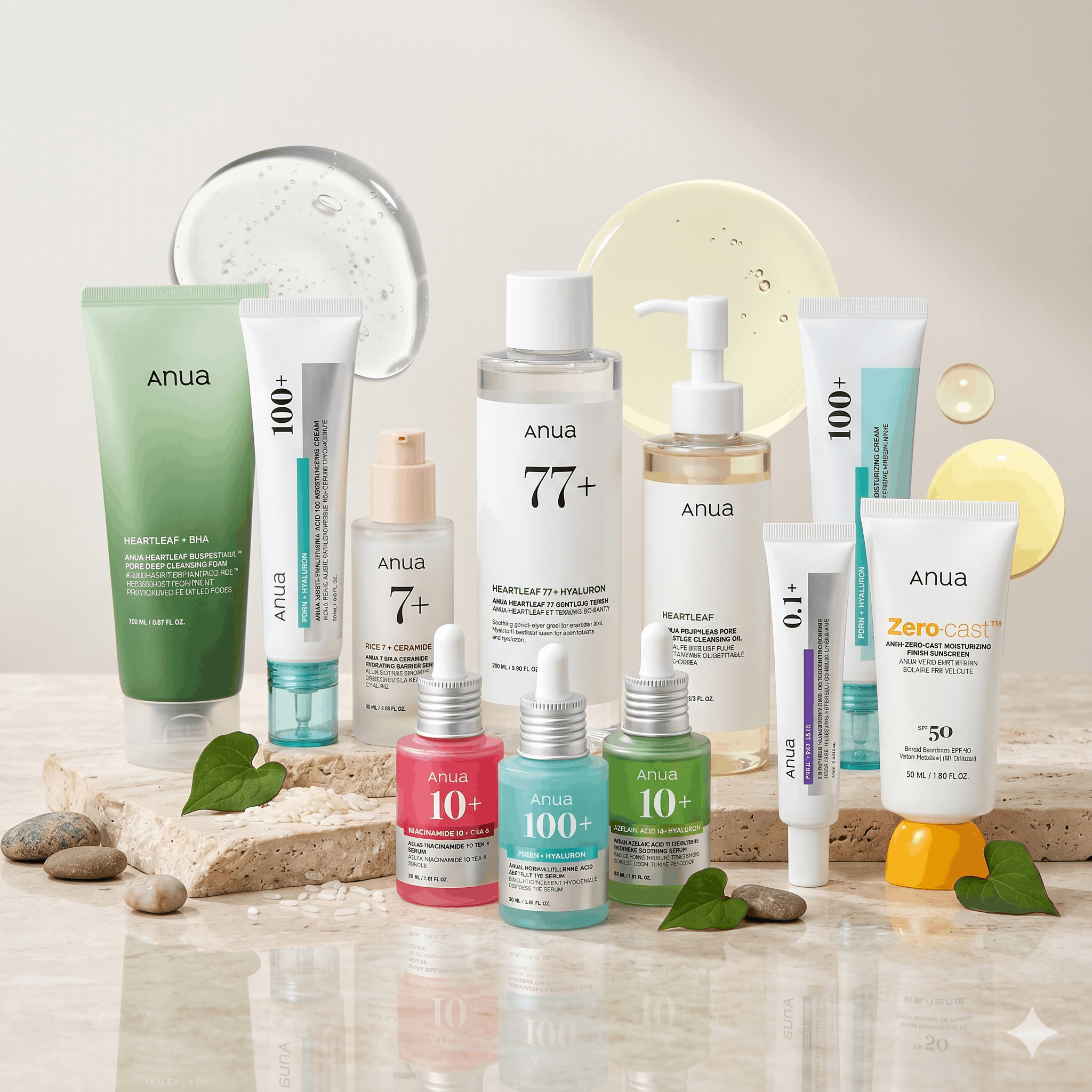 Anua Ultimate Korean Glass Skin Ritual - Complete 10-Step Glow Bundle